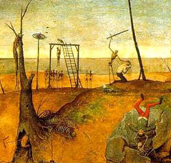 Bruegel, Il trionfo della morte, particolare Bruegel, Il trionfo della morte, particolare